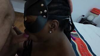 black wife playing vibro