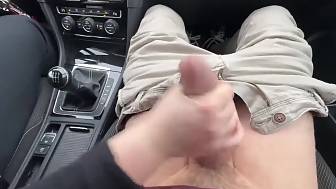 handjob car big jizz