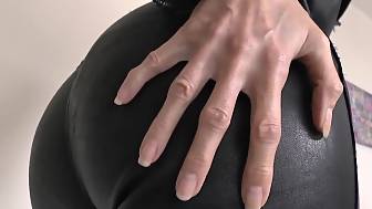 leather ass pov hands
