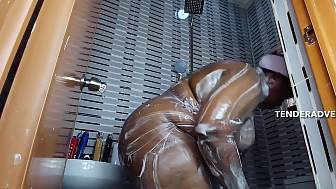shower huge big assed