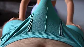 huge butt leggings tease