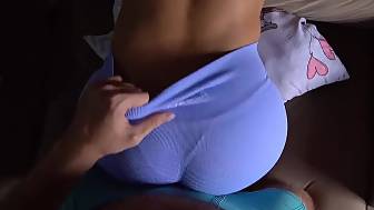 huge butt leggings tease