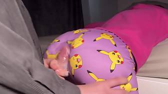 rubs butt dick fondling