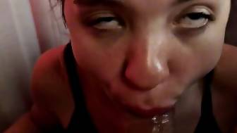 student blowjob deeply