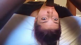 deepthroating cock