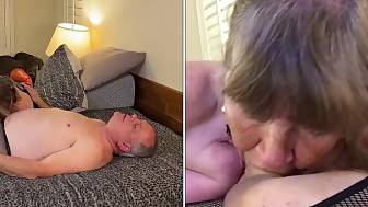 grandma deep nip blowing