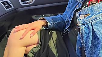 banging darkhaired car feet