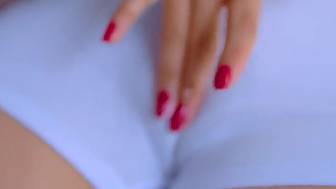 fingerfucking pussy cum panties