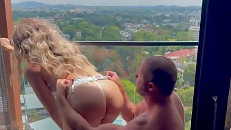 housewife caught fucktoy behind