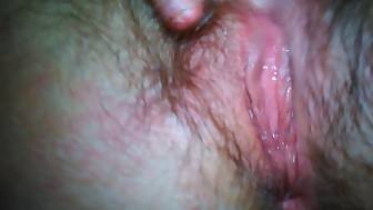 hairy twat jizz masturbating