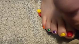 bbw toes pecker sperm