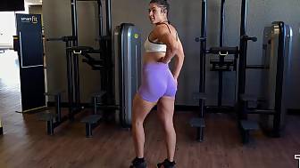 fit latina goddess seduces