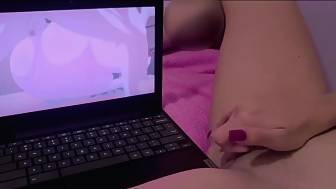 masturbating watching