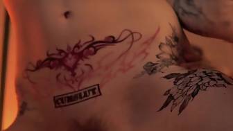 tattooed huge booty goth