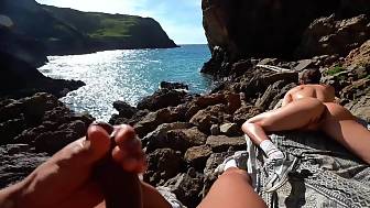young nudist masturbating public