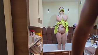 showering together bbw stepsister