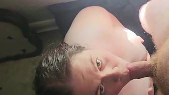 bbw blowing cock bouncing